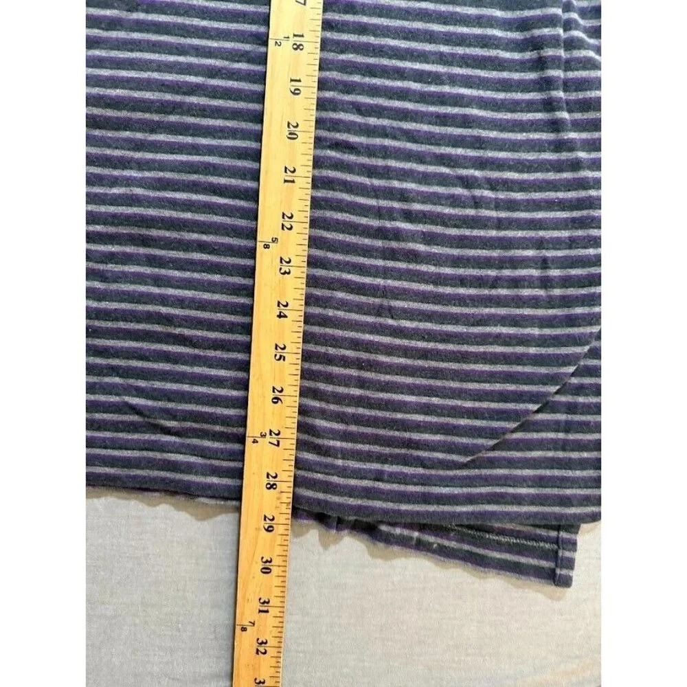 Vintage Ralph Lauren Polo Shirt Adult 2XL Purple Striped Long Sleeve Button Mens